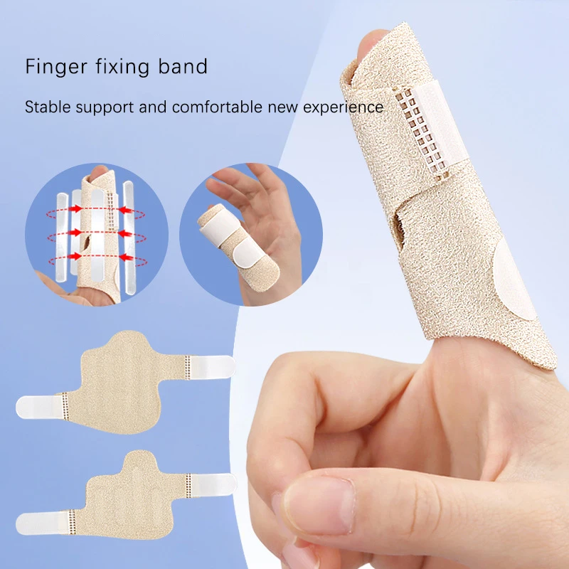 1Pc Finger Protector Fixation Belt Joint Dislocation Sprain Fingers Splint After Arthroplasty Hallux Toe Separator Sleeve