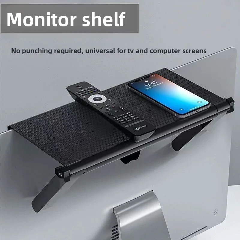 Soporte Universal de montaje en pared para TV sin taladro, estante de caja superior, organizador para ahorrar espacio, Monitor, enrutador, almacenamiento, sala de estar, oficina y hogar