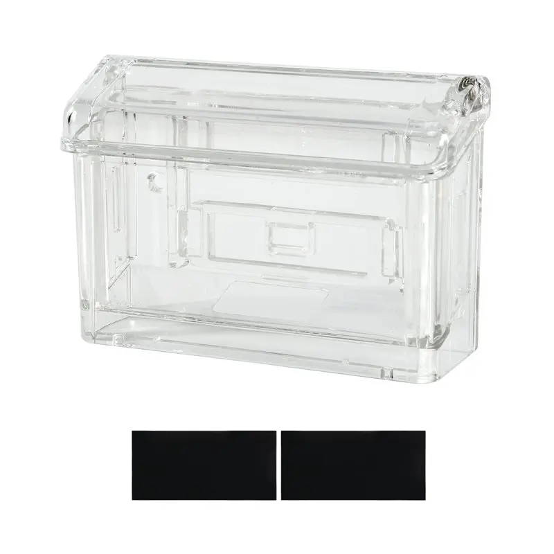 Highly Recommended Outdoor Business Card Holder Clear Wall Mount Acrylic Business Card Box For Office Store Trucks Wall Outdoor