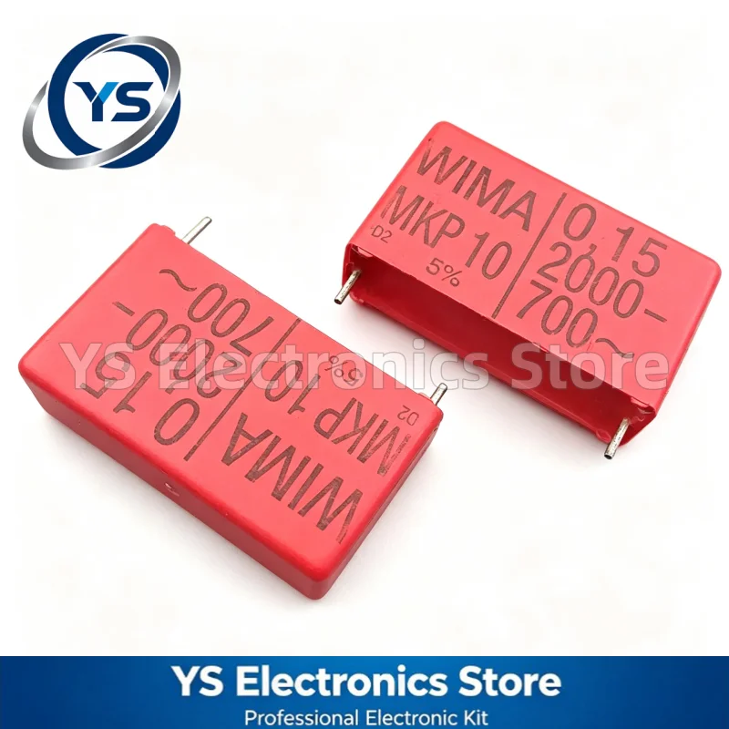 MKP10 2000V0.15UF WIMA RED  2000V154 150NF 37.5mm Film Capacitor Hi-Fi Audio Capacitors NEW and Original