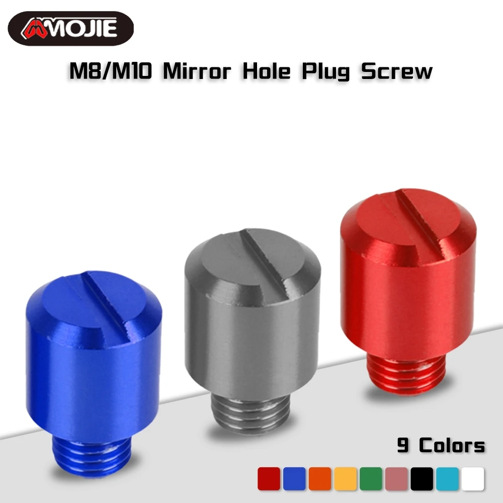 M8 M10 Mototcycle Anti/Clockwise Mirror Hole Plug Screw For Suzuki SV1000S SV650 SV650S SV650X TL1000R TL1000S Mirror Hole Screw