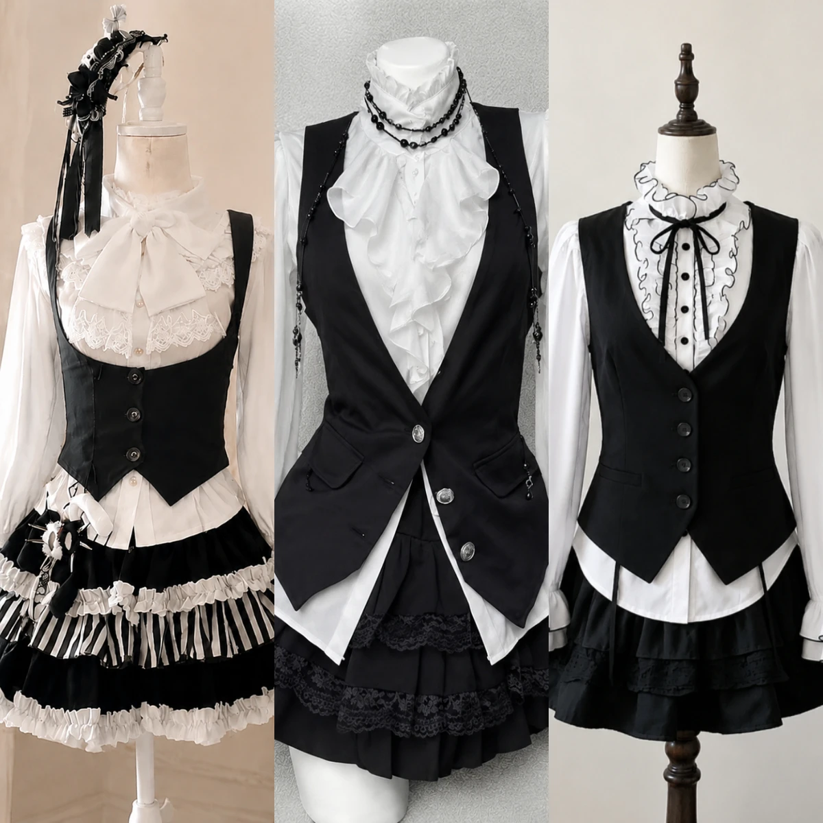 フレンチコートレトロスリーピース衣装レディースエレガント長袖 - Vintage Fashion Retro Outfit のレビューと価格