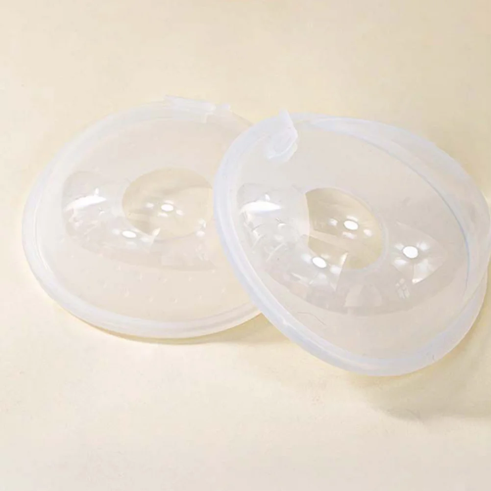 

2 Pcs Milk Collector The Manual Breast Silicone Breastfeeding Protector Pump Parts Silica Gel Breastmilk Shells Saver