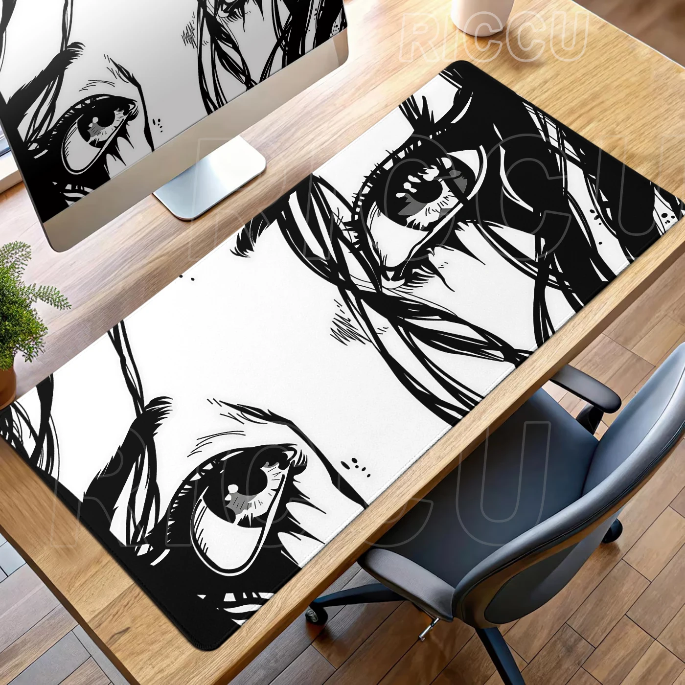 

Anime Mouse Pad Comic Eye Japanese Art Design Cool Gaming DeskMat Office Decor Tablepad Manga Lover Gift PC Keyboard Accessories