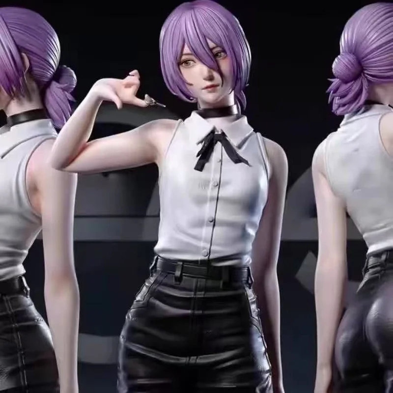 Devil Series Reze Pretty Girl Model Double Head Swap Chainsaw Man Reze Arc Anime Action Figures Ornament Statue Dolls Toys