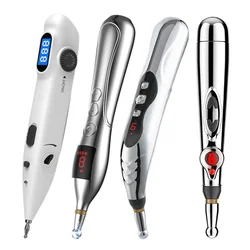 Electronic Acupuncture Pen Display Trigger Point Massage Tens Muscle Stimulator Device Laser Meridian Energy Back Pain Relief