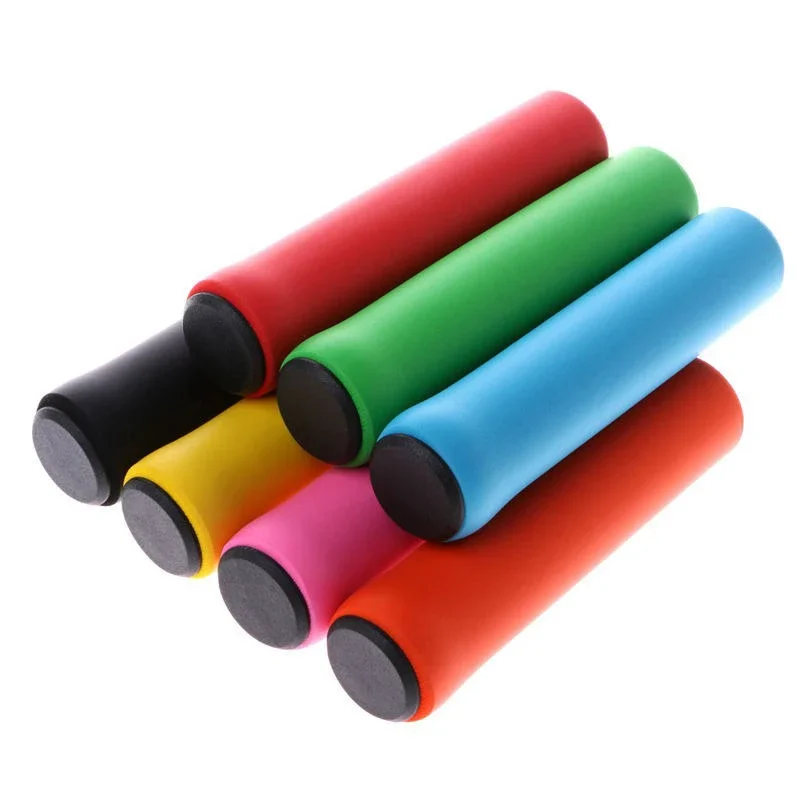 1pair Soft Silicone Bicycle Handlebar Grips Outdoor MTB Road Bike Sponge Grips Cover Anti-slip Strong Support Grips Cycling Part