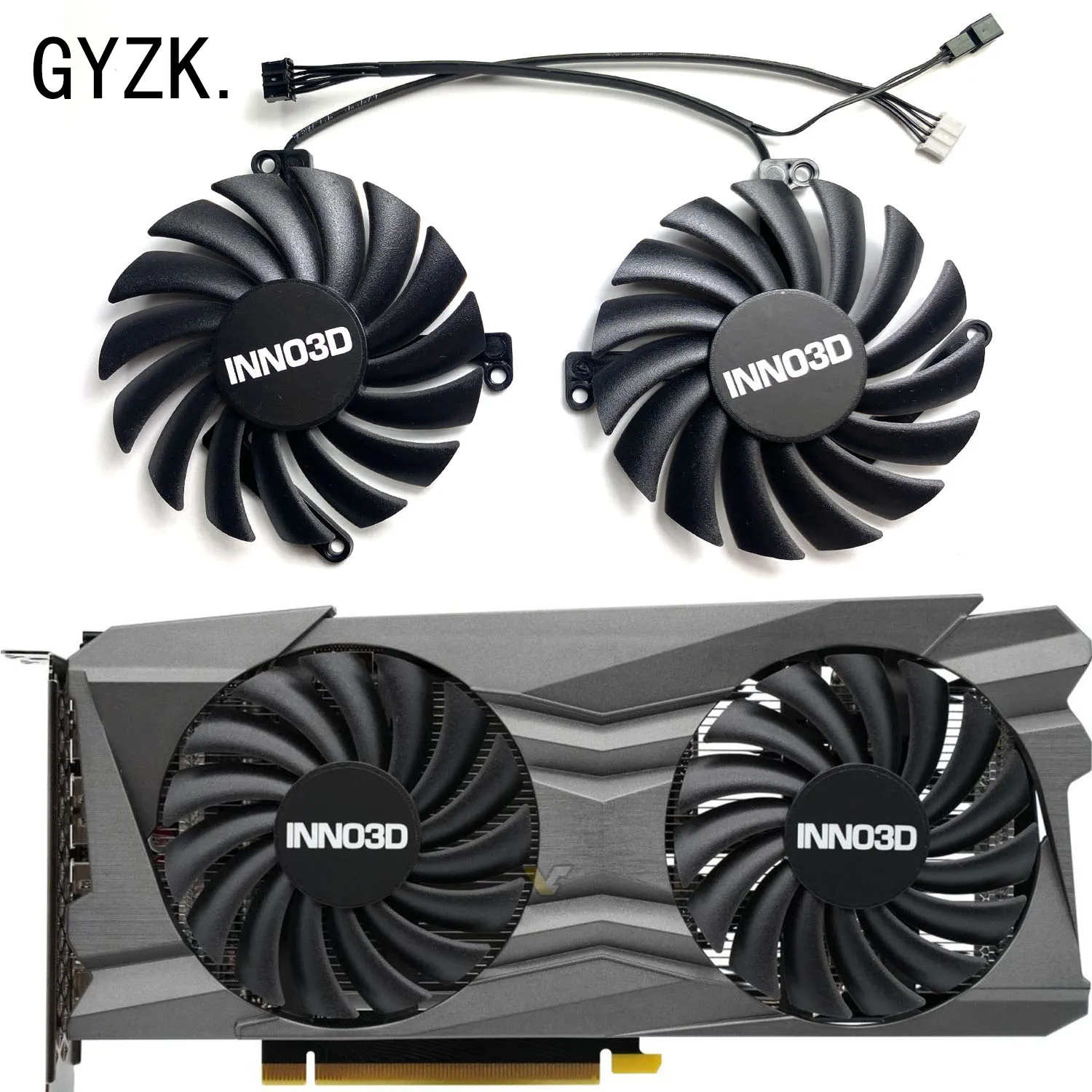 New For INNO3D GeForce RTX3050 3060 3060ti TWIN X2 OC Graphics Card Replacement Fan CF-12910S