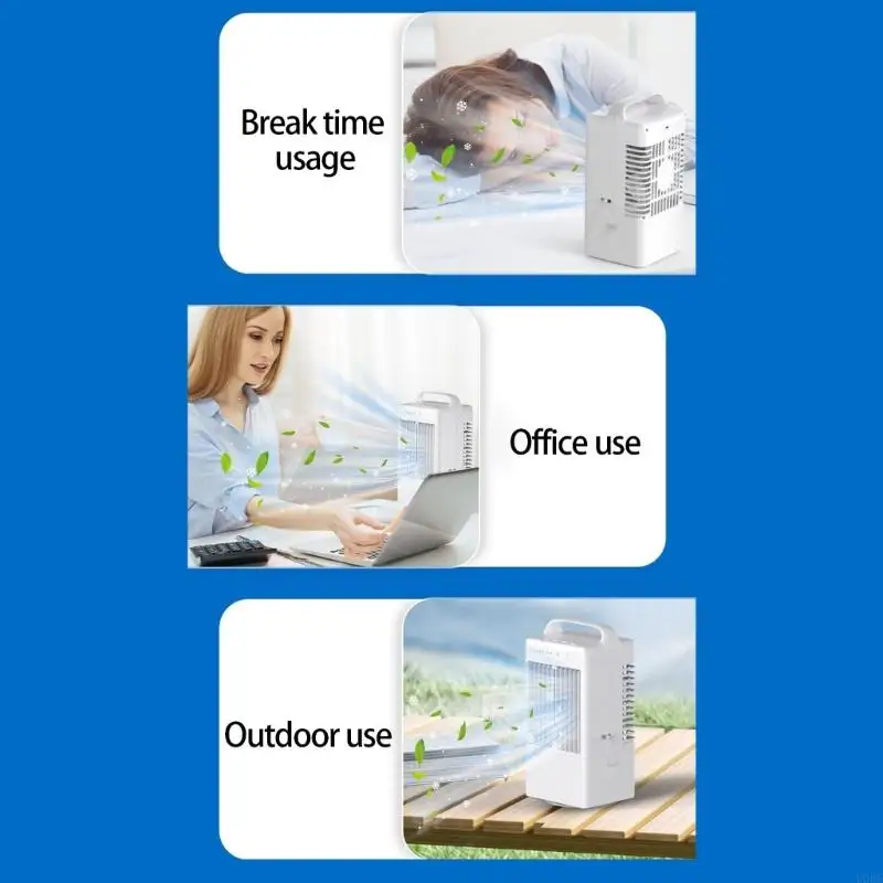 

Портативный кондиционер, вентилятор охлаждения воздуха, кондиционер со светодиодной подсветкой, мини-кондиционер с 3-скоростным