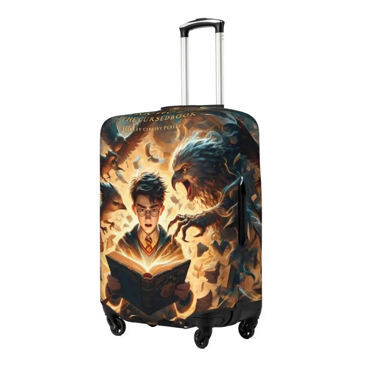 H-HARRY P-POTTER Movie Suitcase Cover Travel Protector Flight Elastic Luggage Supplies