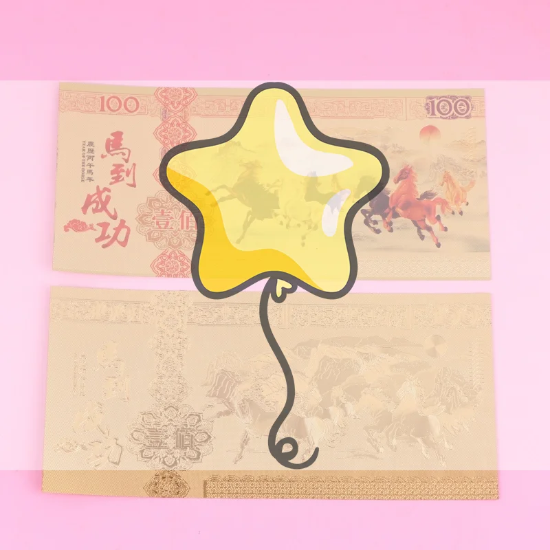 2026 Horse Year Note Coin Gold Plated Celebrating Commemorative Notes For Collection Home Decor Lucky Bag Guest Gift Crafts
