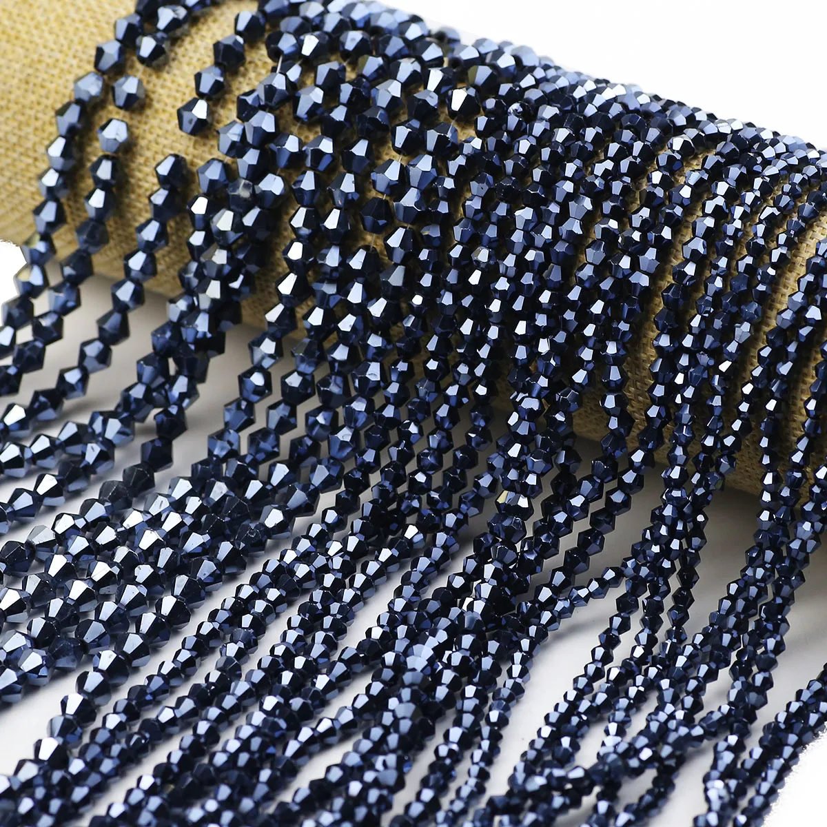 4/6/8/10mm Überzug Schwarz Diamantförmige Österreichische Kristallperlen Lose Abstandshalter Für DIY Schmuck Machen Charms Armband Zubehör