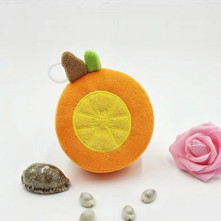 Creative Baby Bath Sponge Fruit Shaped Cute Body Cleaning Sponge Cartoon Bath Sponge Bath Children's Cleaning Accessories