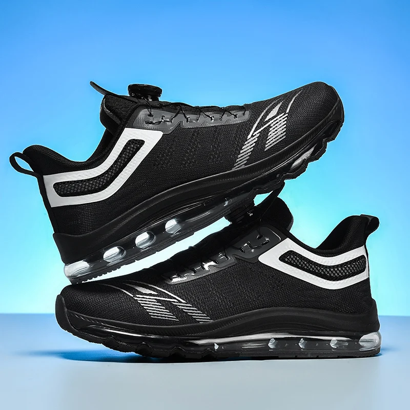

Men's Shoes Breathable All-match Mesh Shoes Sports Rotary buckle Shoes Men's All-match Wear-resistant Running Shoes for Men