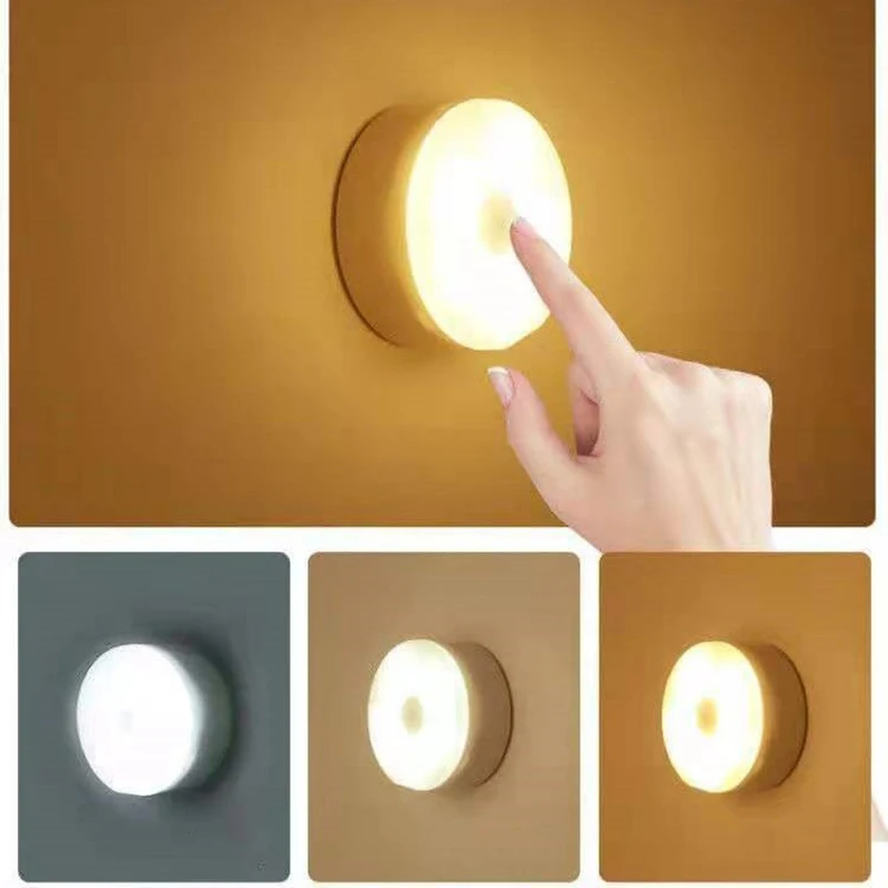 Intelligent Human Infrared Sensing Night Light Cable-free LED Charging Magnetic Night Light Kitchen Cabinet Porch Light