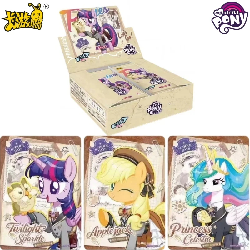 KAYOU Genuine My Little Pony Card Qu Ying 9 CR Zhi Zhen Jing Huan Ka Animation Cartoon Game Collection Card Peripheral Toy Gift