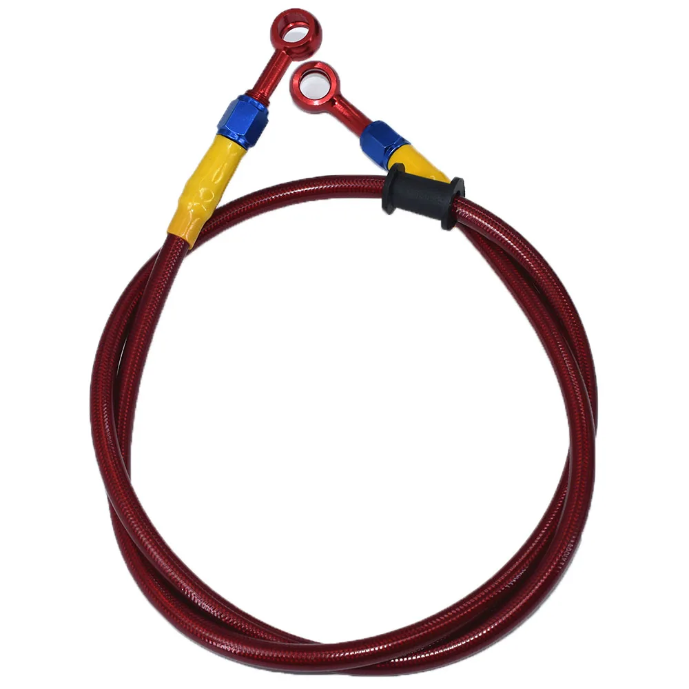 900mm 1M 1100mm 1200mm Colorful aluminum Connector Motorcycle Hydraulic Brake Clutch Oil Hose Line Pipe ATV Dirt Pit Bike