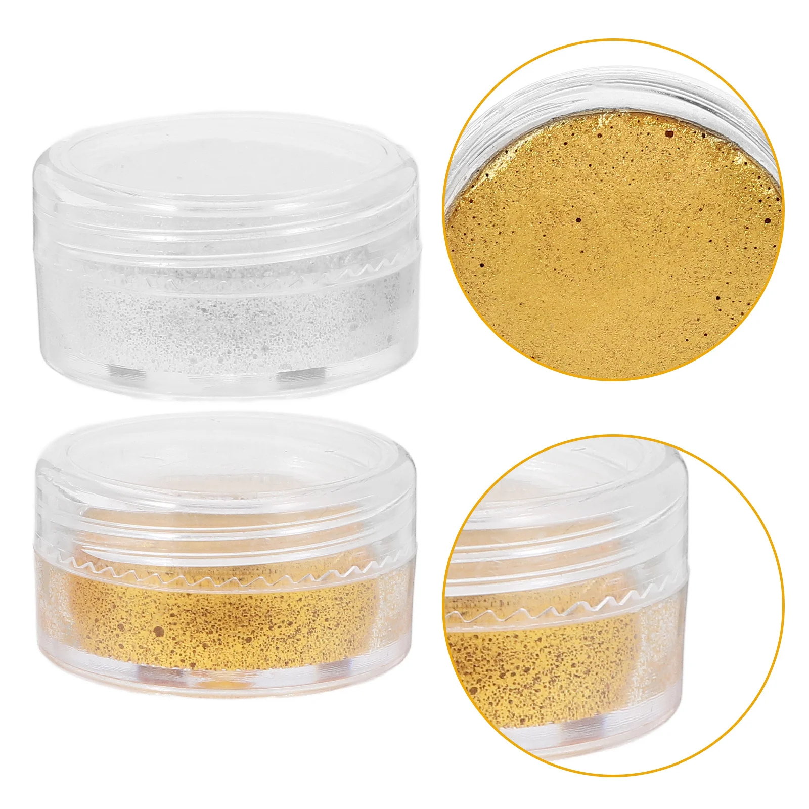 2 قطعة مجموعة الطلاء بالألوان المائية اللامعة 5 مللي طقم طلاء معدني مناسب للسفر لقماش القماش الحرف الفنية مسحوق الصباغ