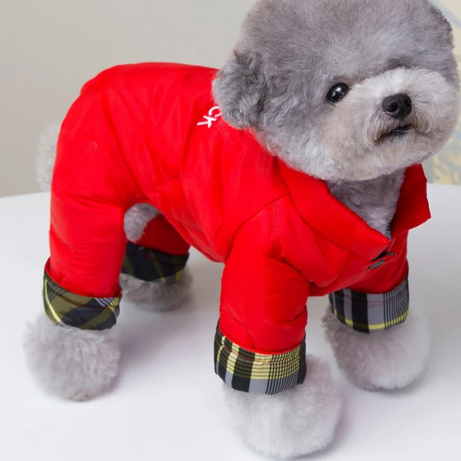 Russia Winter Pet Dog Clothes Coat Warm Outerwear Thicken Dog Clothing Jacket Pets Cat Products Clothes For Dogs Puppy Jumpsuit