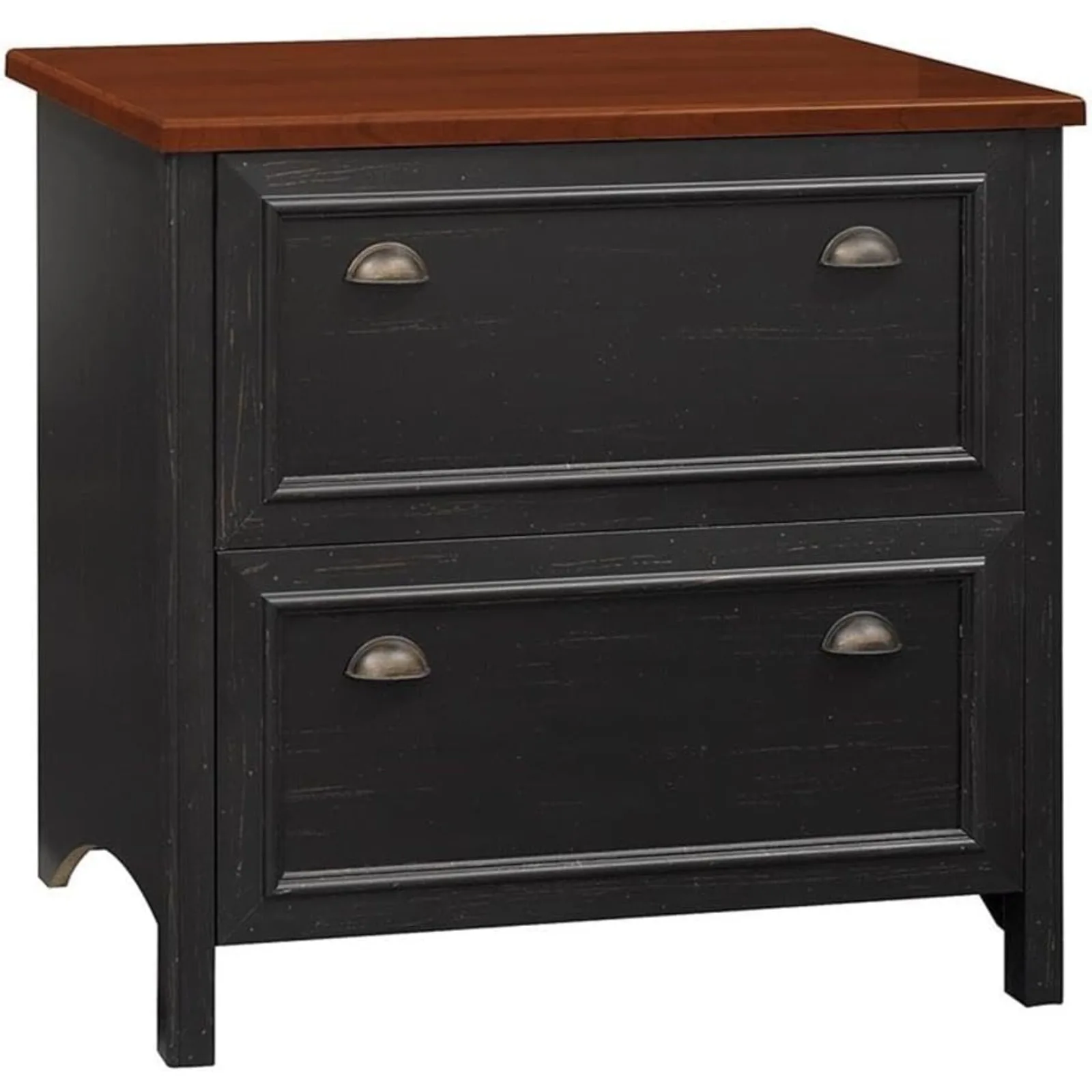 

US Bush Furniture Fairview 2 Drawer Lateral File Cabinet, Home Office Storage for Letter, Legal, and A4-Size Documents