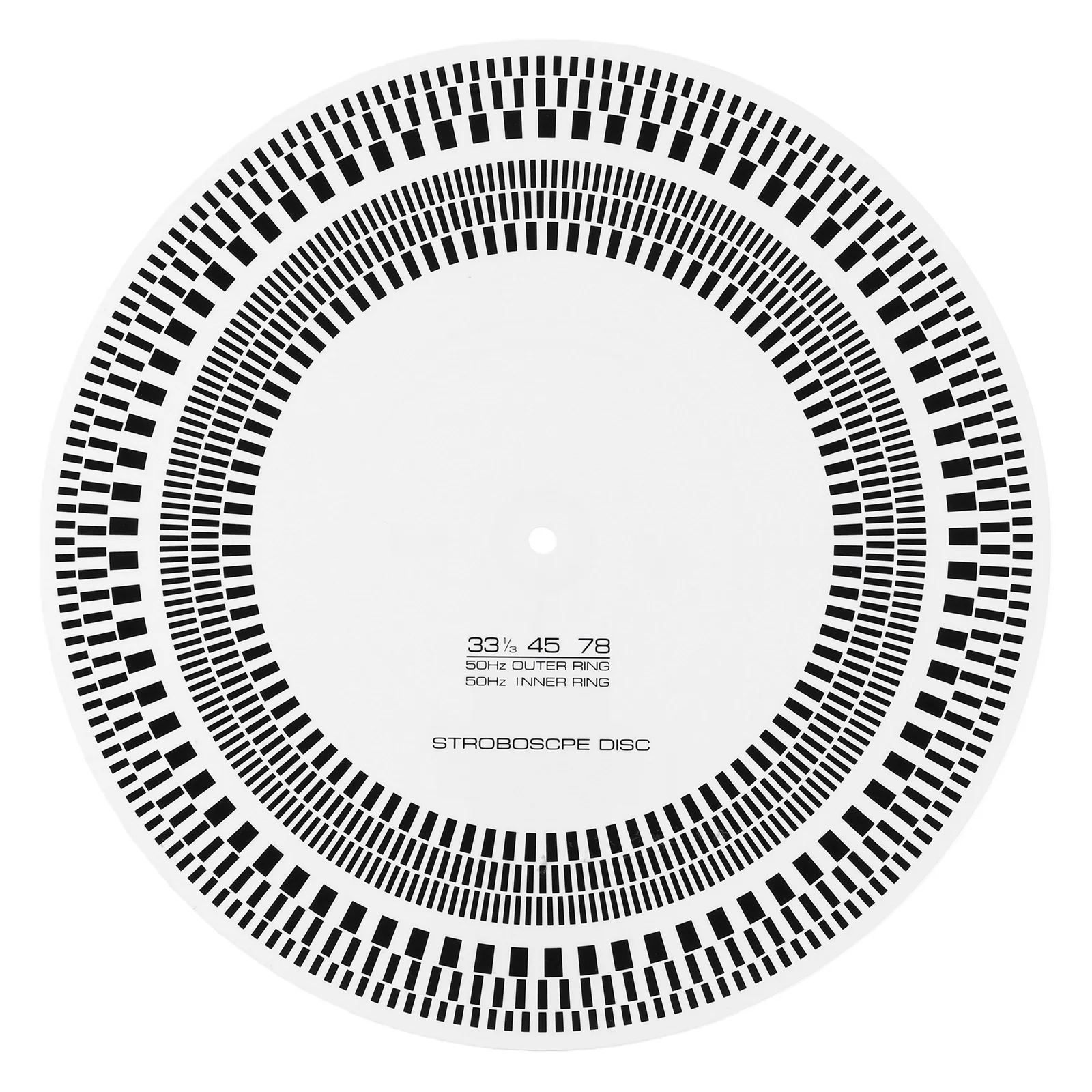 LP Stroboscope Mat 11.81 in X 3mm Calibration Strobe Disc Double Sided 33/45/78 RPM for Record Players Tests Rotational Speed