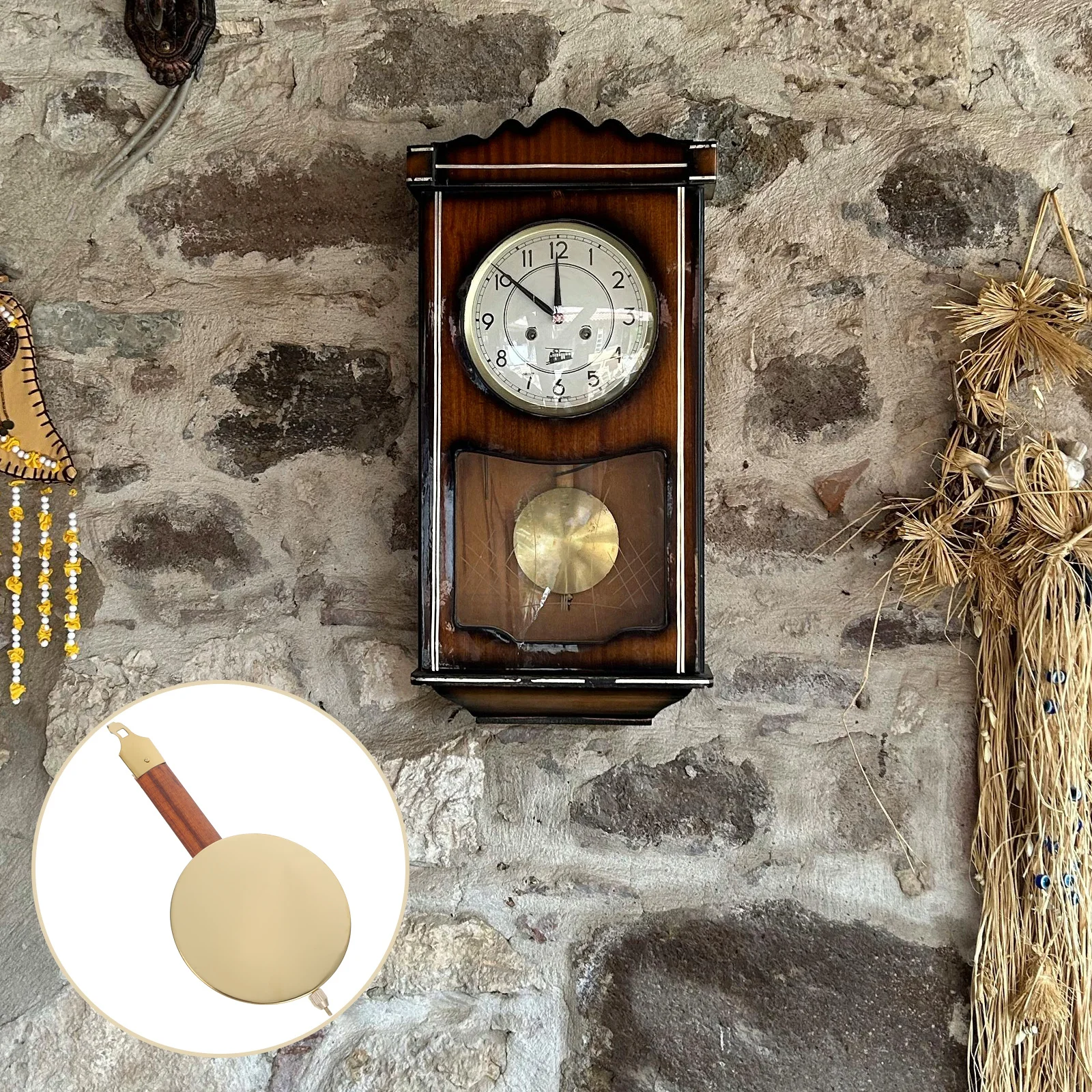 

Metal Pendulum for Wall Clock Replacement DIY Mechanical Clock Part Retro Style Home Office Decor Upgrade Component