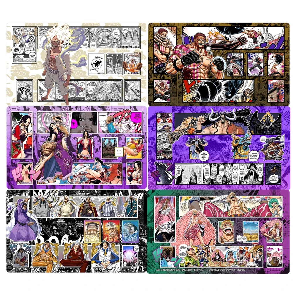 

One Piece Monkey D Luffy Roronoa Zoro Hancock OPCG Comic Version Dedicated Game Single Player Battle Card Mat Anime Gift Toy