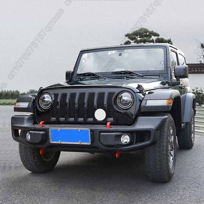 Upgrade To JL Style Matt Black Car Front Bumper Grille ABS Style Grill For Jeep Wrangler JK 2007-2017 Ornament  Accessories