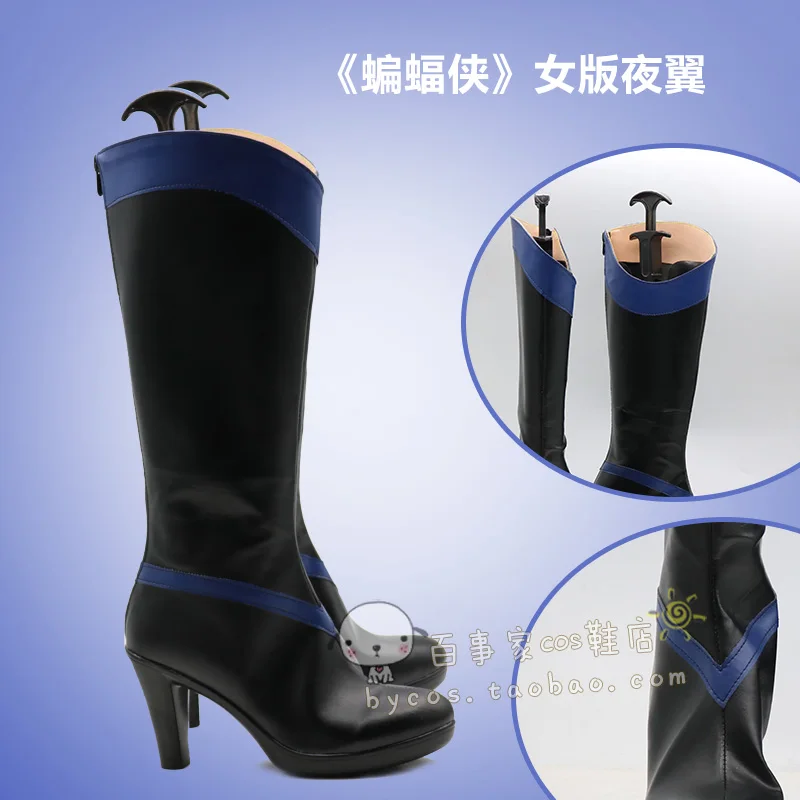 Adultos niñas mujer Nightwing Cosplay zapatos botas Halloween juego de rol mujer Ladys botas de superhéroe