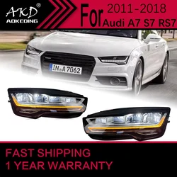 Luci per auto per Audi A7 faro a LED 2011-2018 A7L lampada frontale Drl obiettivo del proiettore accessori automobilistici