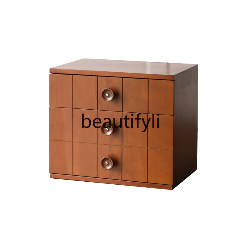 

Medieval solid wood module chest cabinet bedroom household drawer cabinet retro creative storage storage TV cabinet