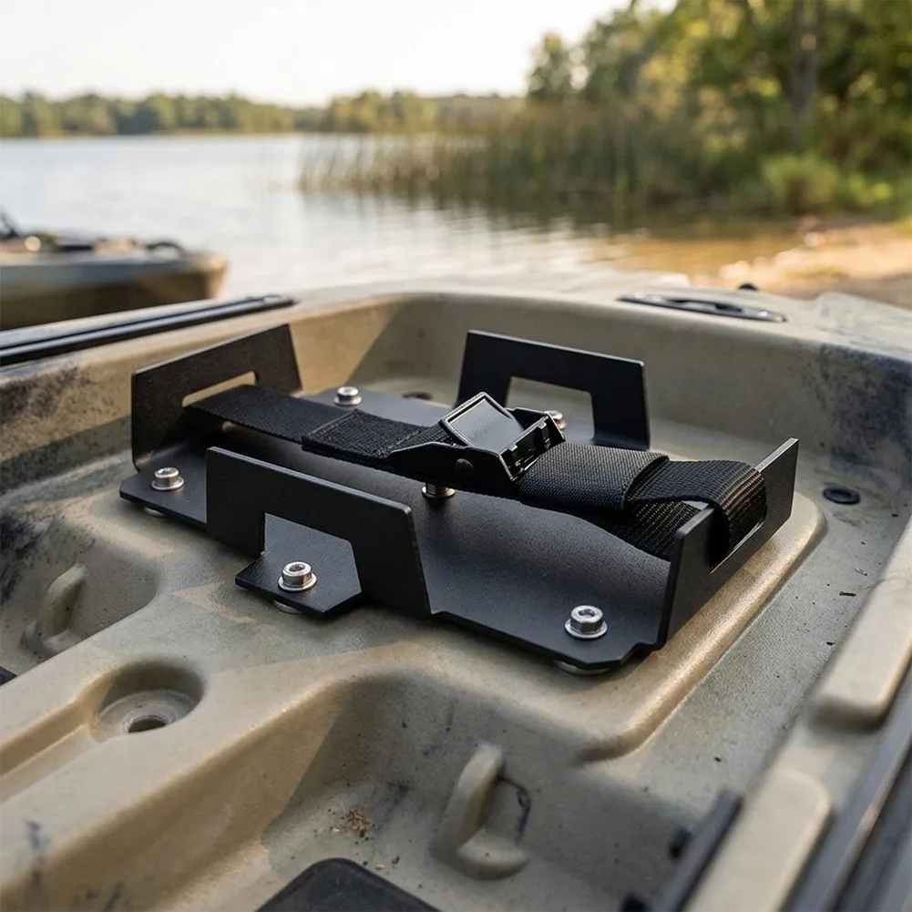 Compact Design Aluminum Battery Tray Recreational Vehicles Rust Resistant Aluminum Material Pre-Drilled Mounting Holes