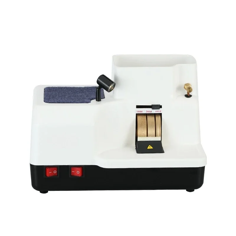 Glasses hand grinder 6B three-wheel grinding machine three-piece grinding wheel combined coarse  fine  groove