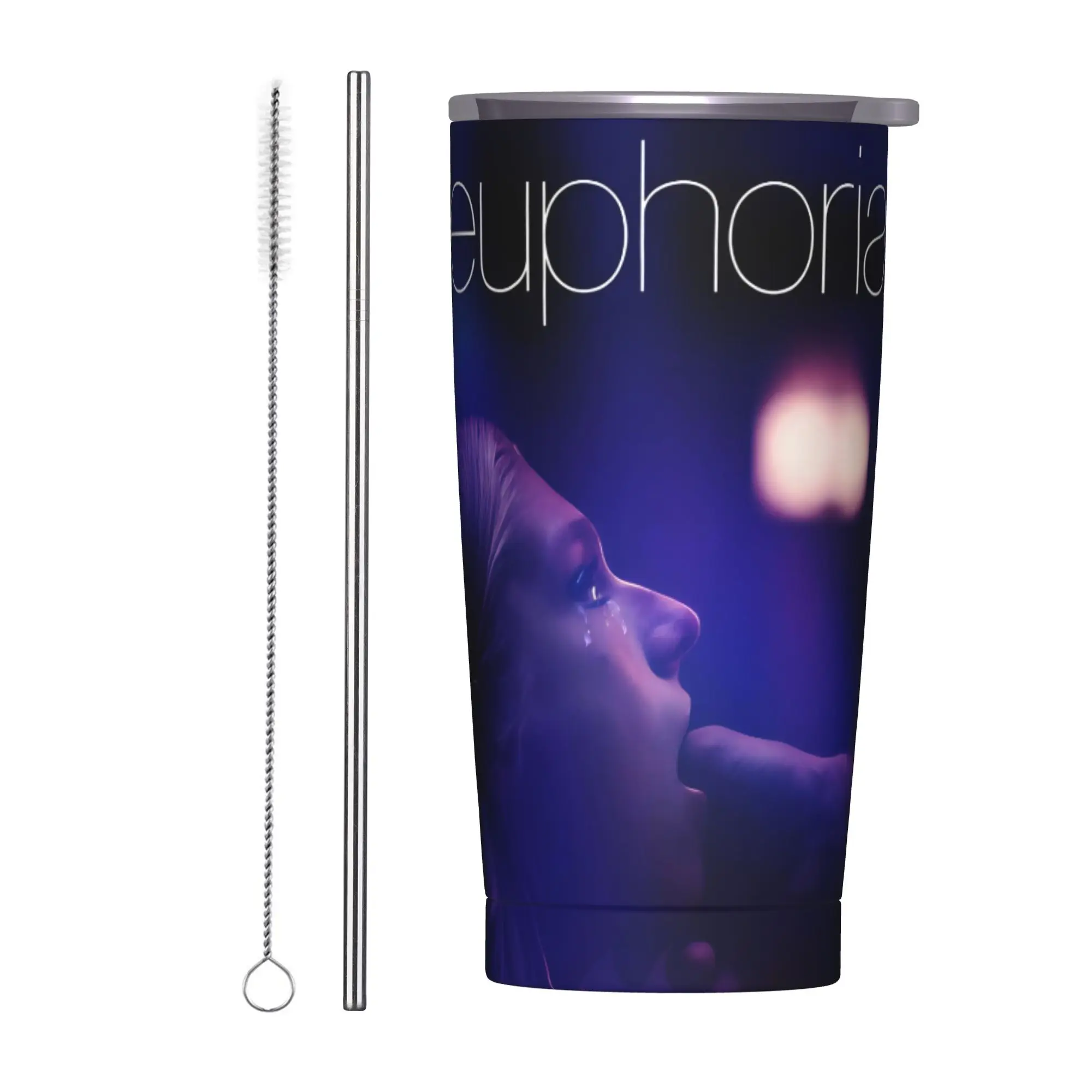 Euphorias Saison 3 – Gobelet isotherme sous vide en acier inoxydable pour café, bureau, maison, bouteille d'eau 20oz