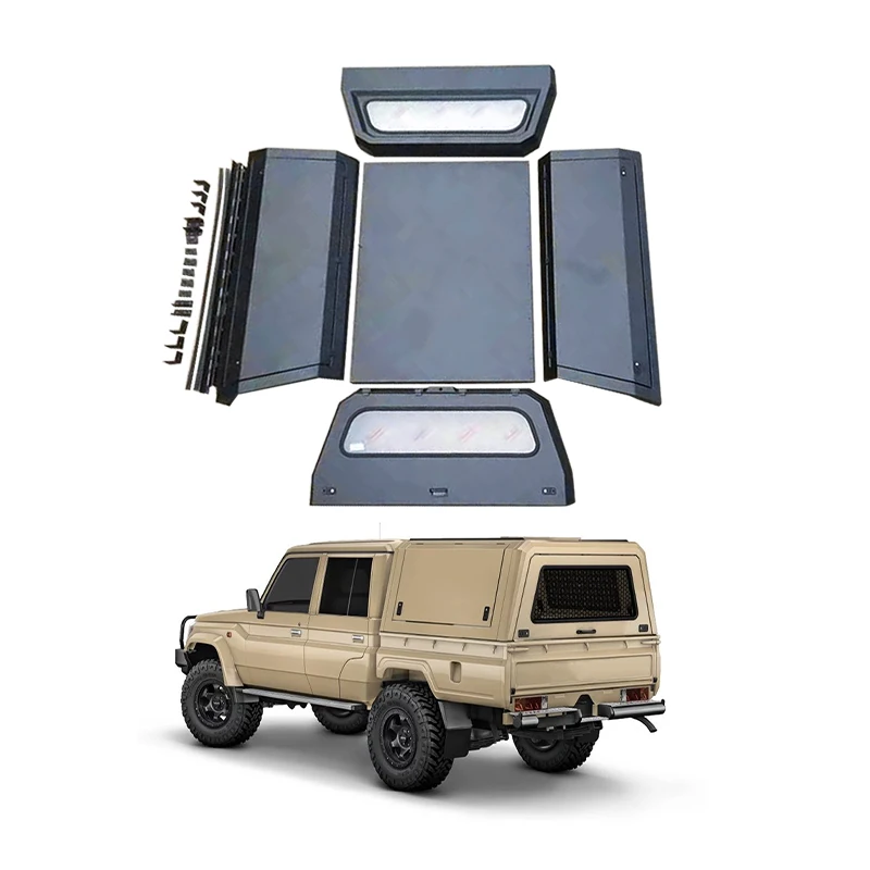 

Maictop Truck Bed Cover Dual Cab Hardtop Aluminum Pick up Canopy Dmax Canopy for Land Cruiser 70 Series LC79 Truck Canopy