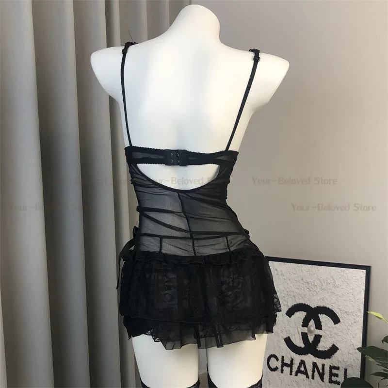 سيدة بيبي دول فستان خادمة زي موحد لعب الأدوار فستان النوم جنسي الملابس الداخلية تأثيري الإباحية ازياء دعوى الساخن مثير امرأة الملابس الداخلية #3