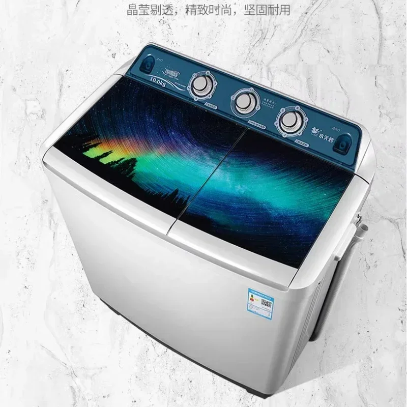 Semi-automatic 10kg double barrel double cylinder 12KG household-large capacity 20kg commercial small household appliances