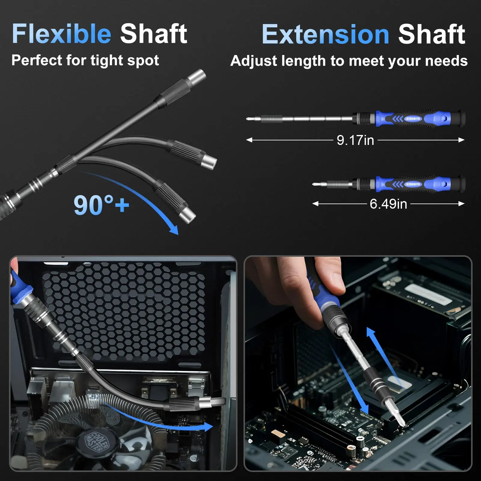 142 PCS Electronics Precision Screwdriver Sets with 120 Bits Magnetic Repair Tool Kit for Computer Laptop PC Tablet PS4 Xbox