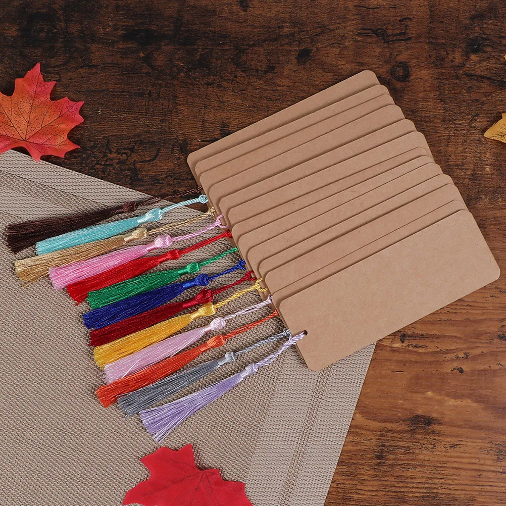 30 Pcs Paper Blank Bookmark Tassels Bulk Stickers Bookmarks Animal Scratch Labels to Decorate Ordinary