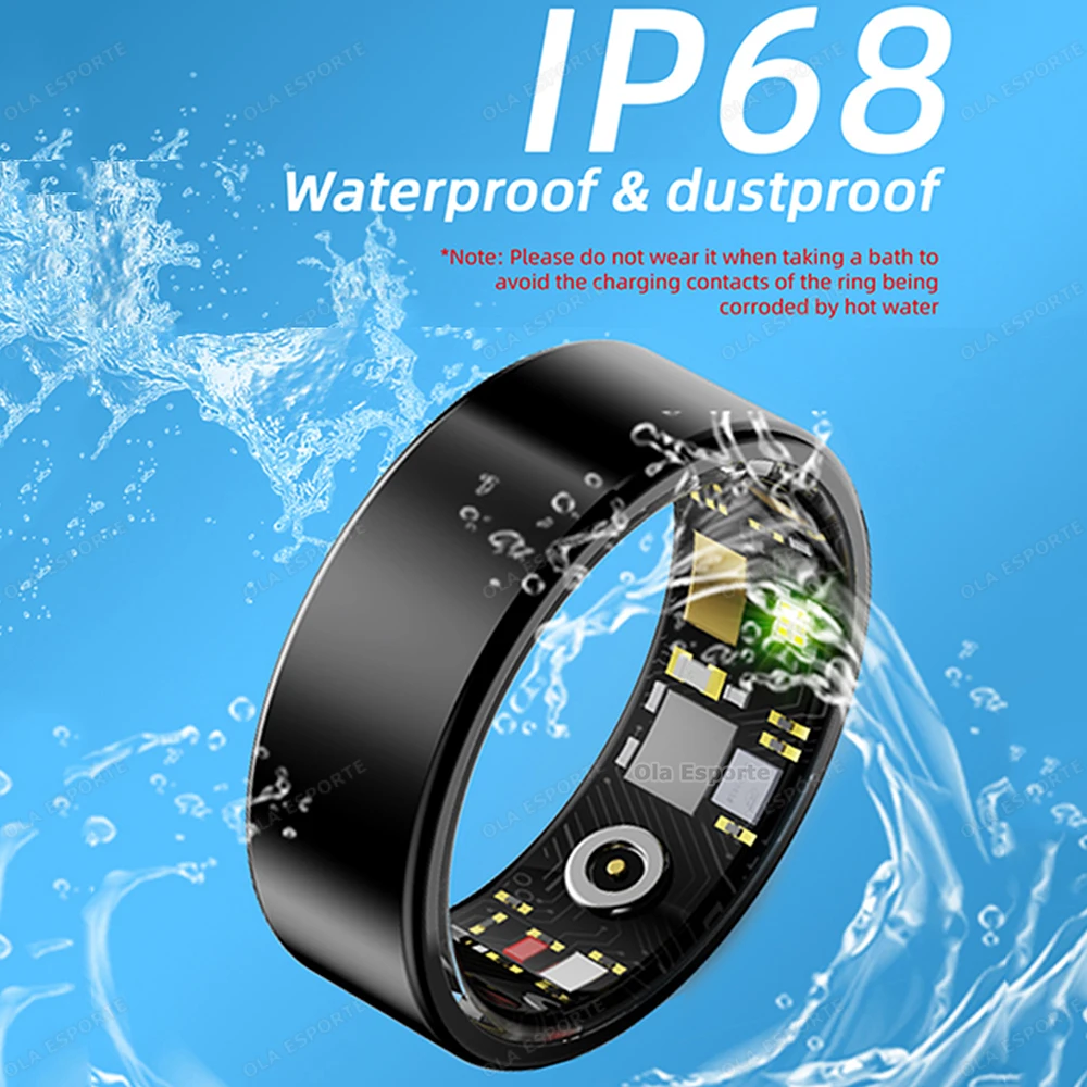 Xiao Mi Nieuwe Slimme Ring 2024 Gezondheidsdetectie Hartslag Bloed Zuurstof Slaap Record Sport Tracker Ip68 Waterdicht Voor Android Ios