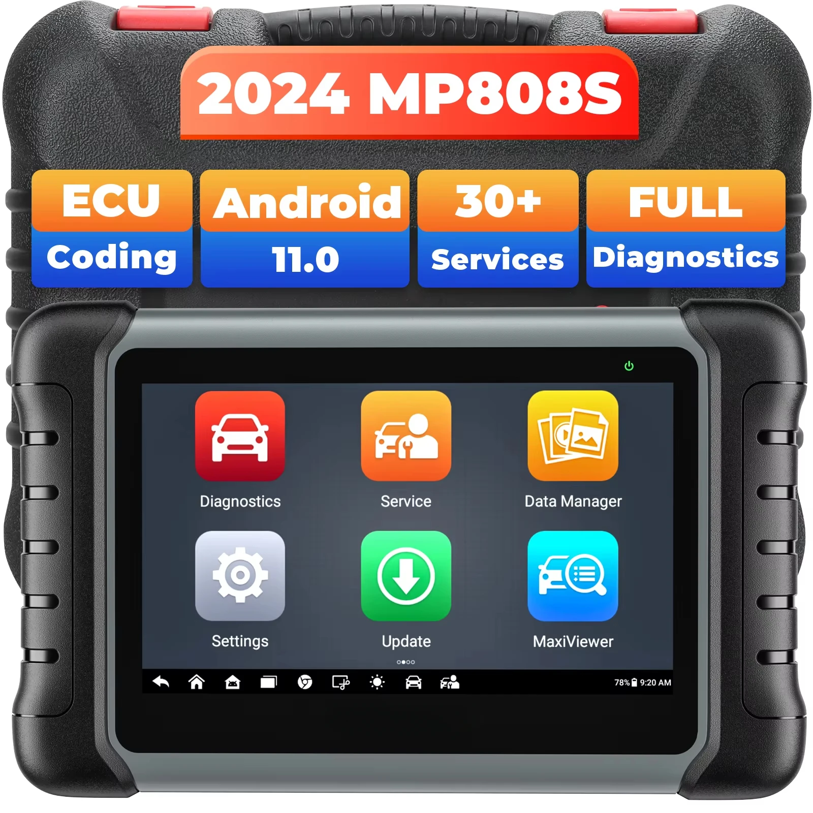 2024 Autel Maxi Mp808s Mp808 Ds808 Ds708 Pro Mp 808 Obd2 Maxidas Analysis System Machine Car Diagnostic Tools Automotivo Scanner