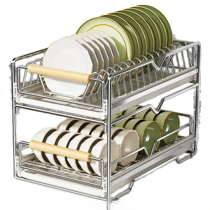 

Stainless steel kitchen integrated cabinets, inner shelves, dish storage