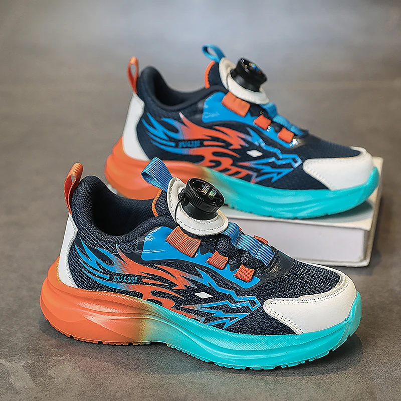 

New Mesh Breathable Childrens Sports Shoes Summer Versatile Comfortable Running Shoes Trendy Convenient Anti Slip Casual Shoes