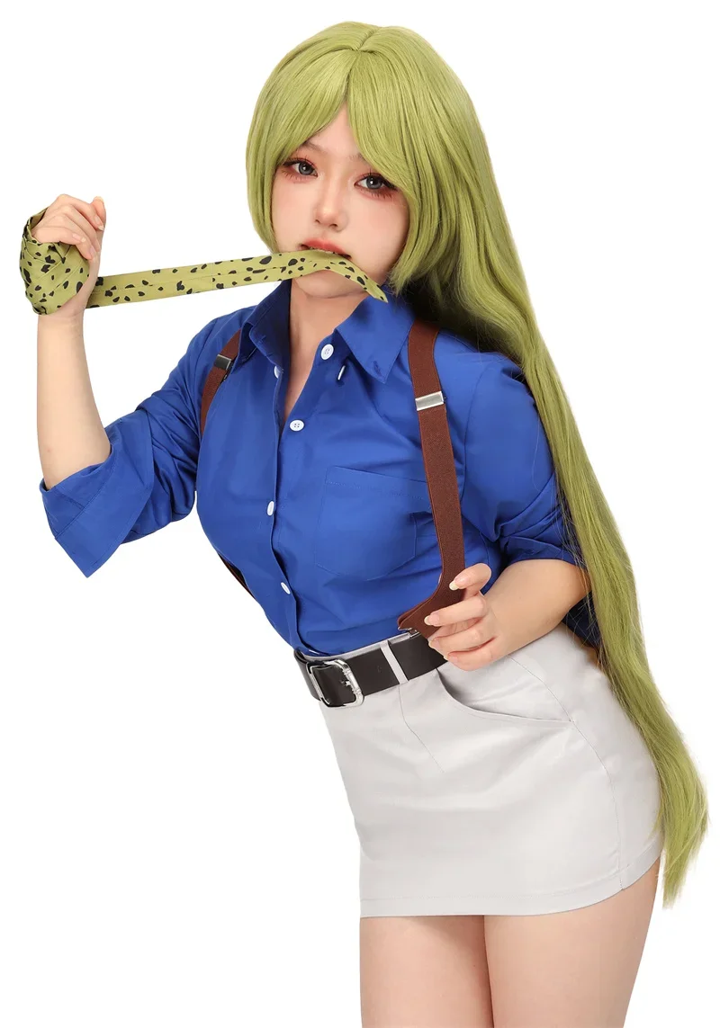 أزياء WENAM التأثيرية Nanami Kento pour Femme، قميص، Jupe Slim Fit، Lunettes à Bretelles، زي JJK #6