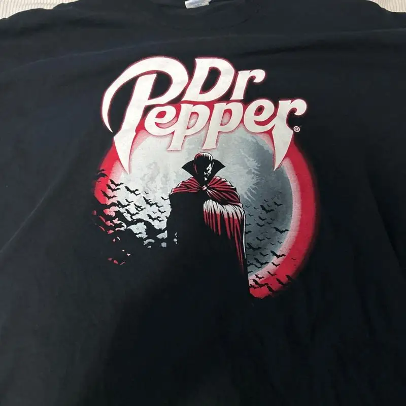 Camiseta Dr Pepper Vampire Drracula Ultra Rare Mail Away XXL Halloween 2017 Pick