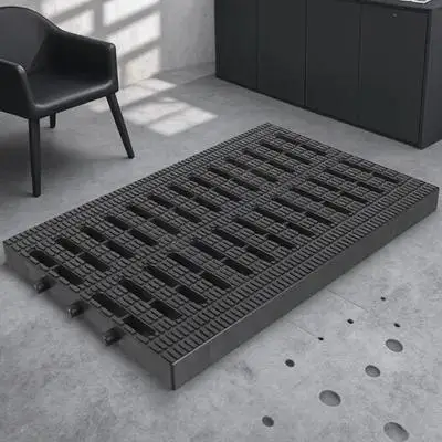 

Drainage Grate Plastic Outdoor Trench Cover Hollow Design for Driveway Garden Channel Drain with High Load Bearing Capacity