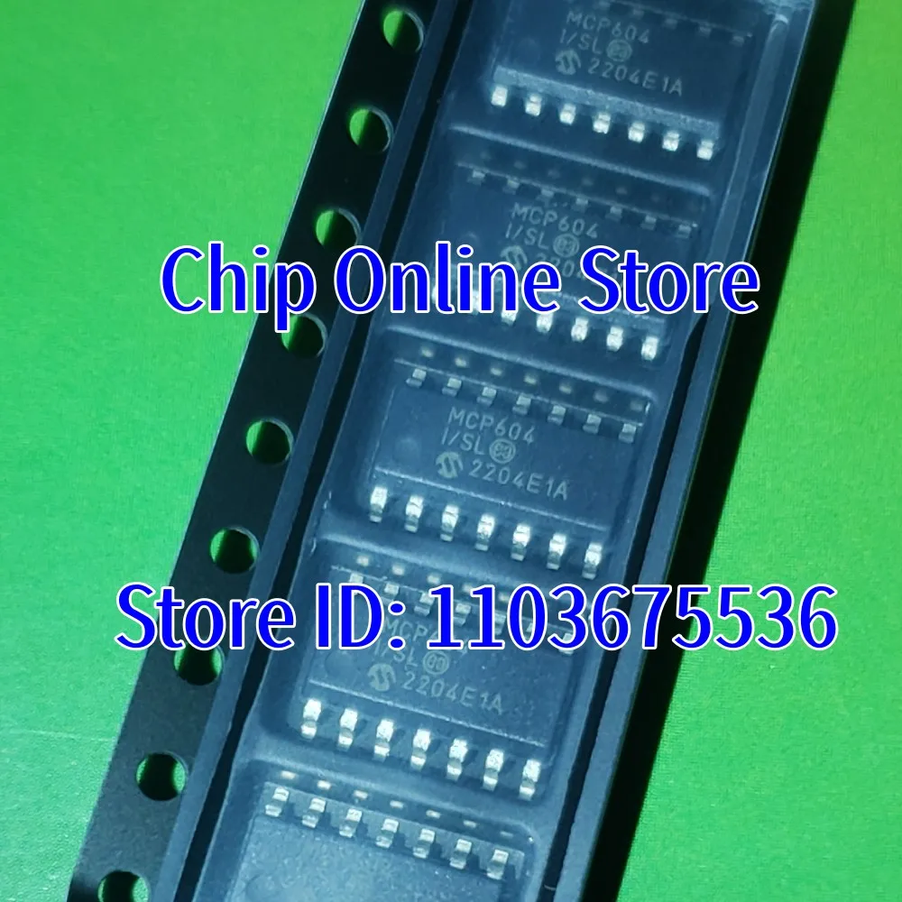 5~100pcs  MCP604-I/SL  MCP604T-I/SL  MCP604  SOIC16  New Original  Operational Amplifier