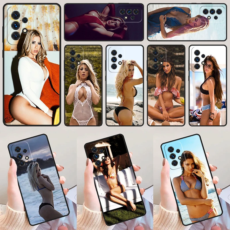 Sexy Bikini Girl For Samsung Galaxy A52 A72 A73 A20e A21S A50 A70 A11 A12 A42 A31 A40 A51 A71 A32 A80 A91 Phone Case Cover