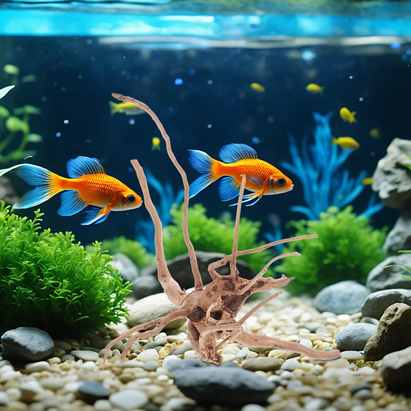 

3Pcs Aquarium Driftwood Natural Wood Irregular Shape Fish Tank Decoration Freshwater Tank Natural-Looking Wear-Resistant