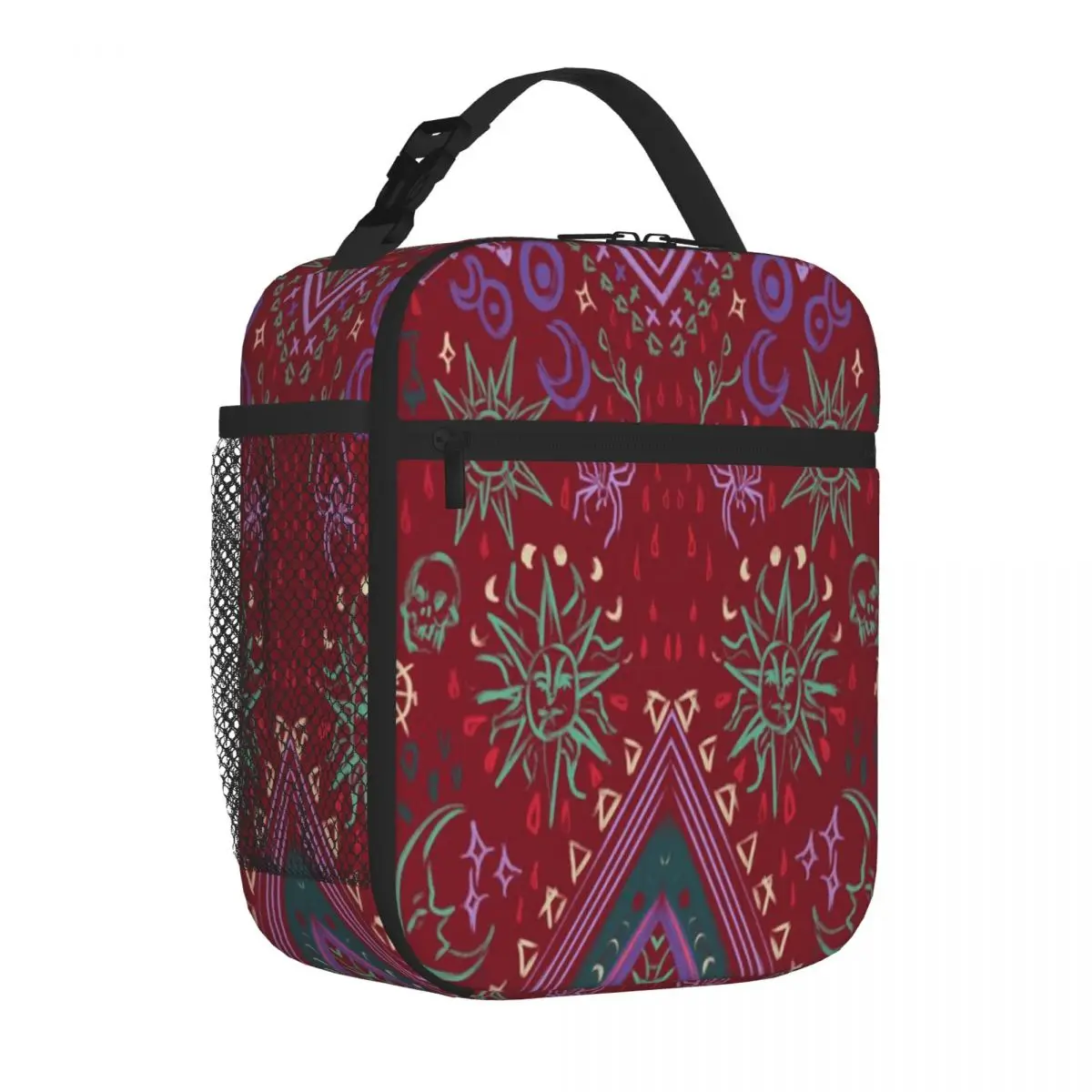 Hot Sale Mollymauk S Coat Front Panels Splicing Color Large Lunch Bag Hiking Snack Nylon Lunch Bag